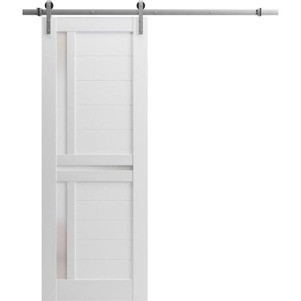 Sartodoors Sliding Closet Bi-fold Doors 48 x 80in, Quadro 4445 Nebraska Grey, Sturdy Tracks Moldings Trims QUADRO4445BF-NEB-48 - main